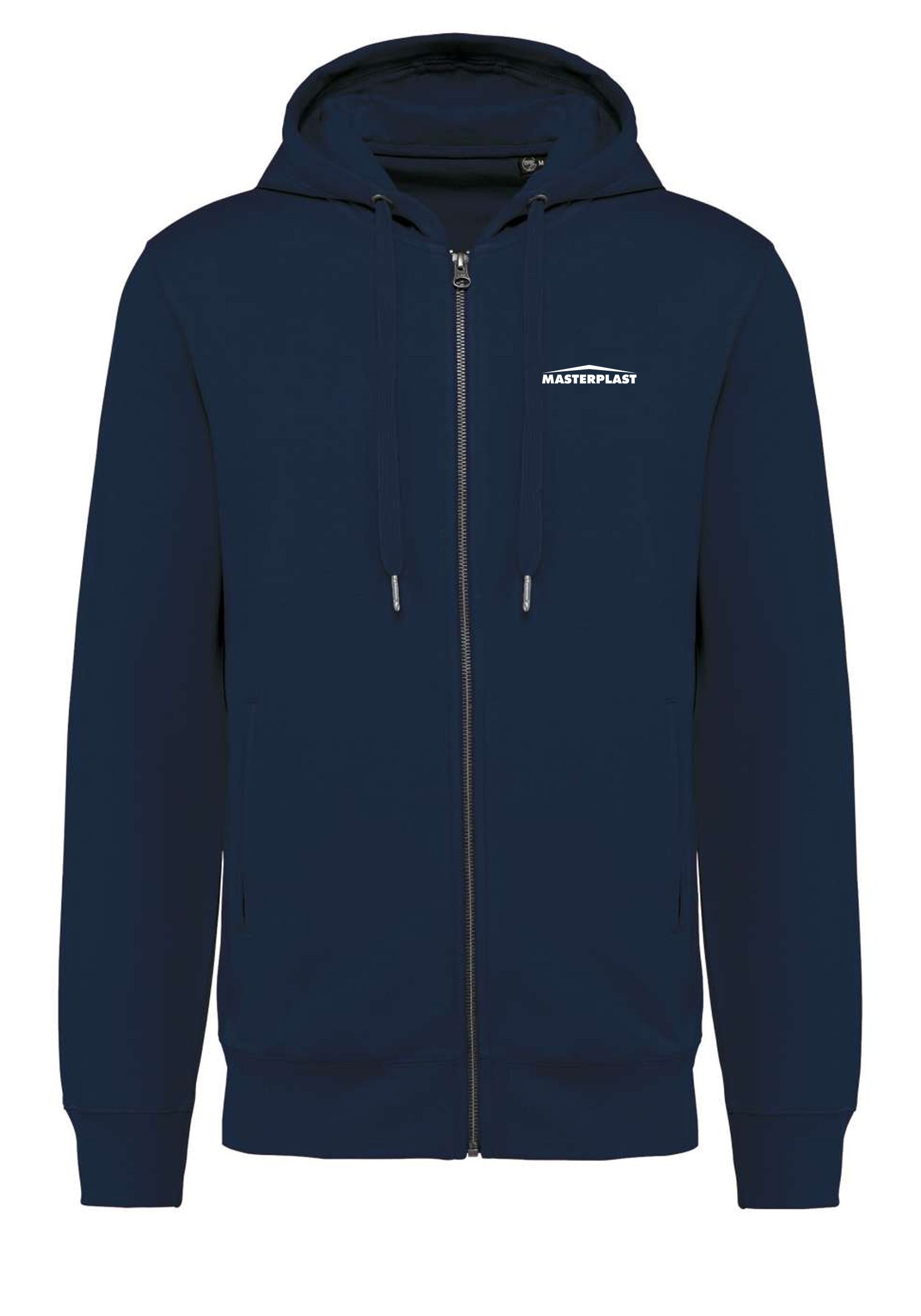 KARIBAN - KA4008 UNISEX KÖRNYEZETBARÁT FRENCH TERRY CIPZÁRAS KAPUCNIS PULÓVER